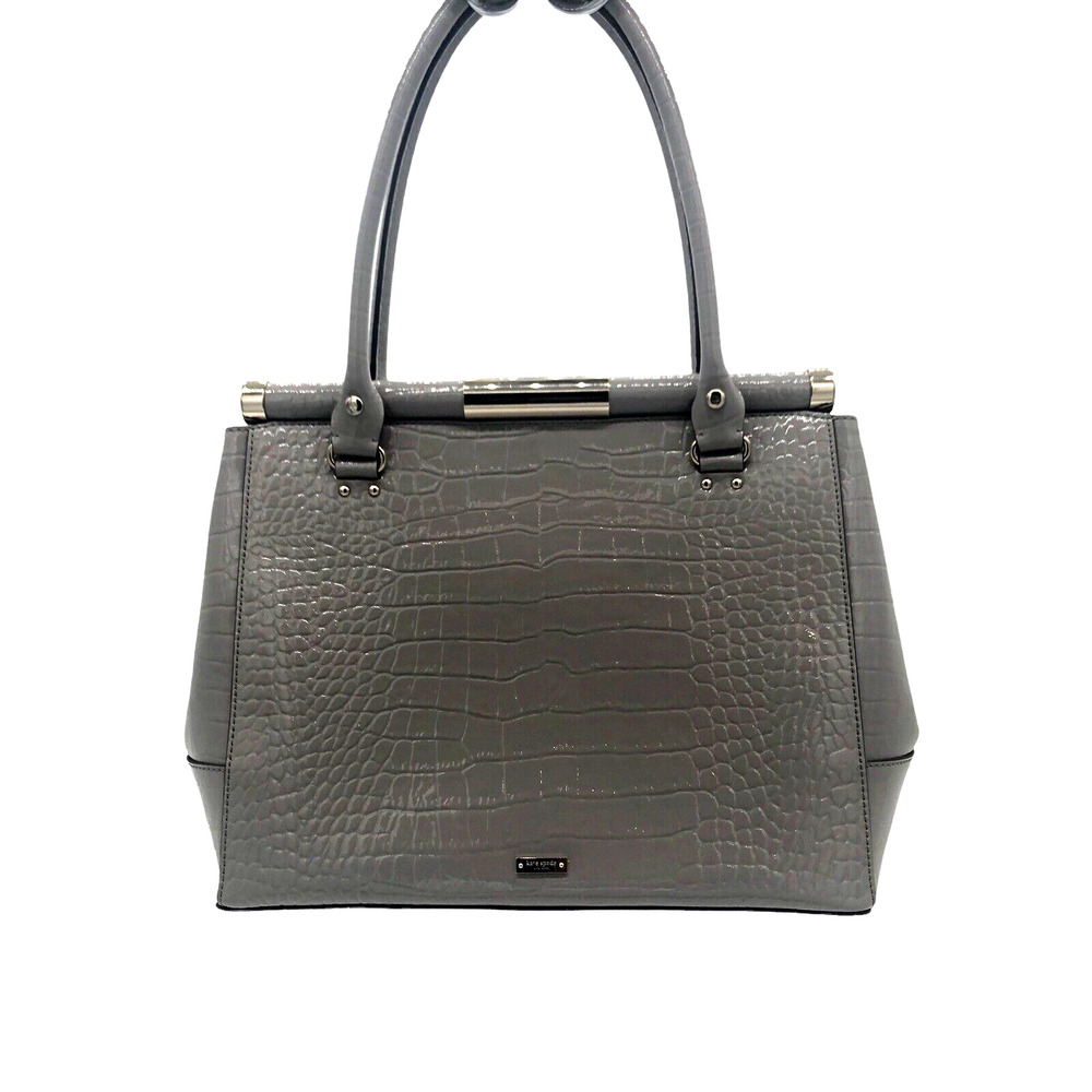 KATE SPADE Knightsbridge Constance Croc Embossed Leather Tote Bag Purse